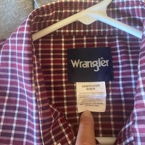 Wrangler Pearl Snap Cowboy Long-sleeved Shirt